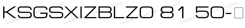 KSGSXIZBLZ0 81 50字体转换
